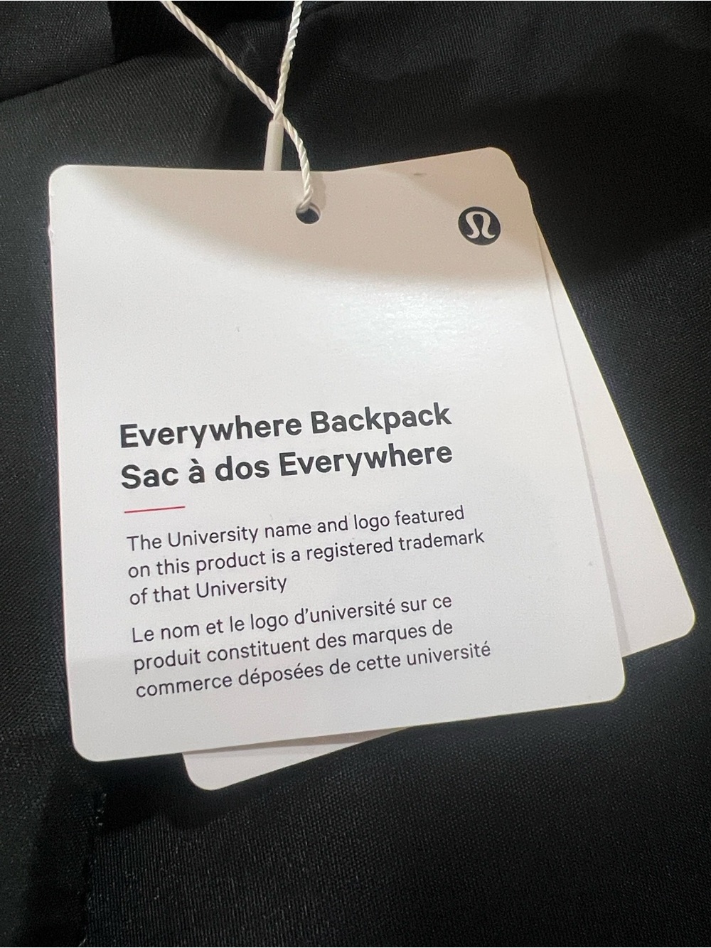 lululemon athletica Black Everyday Backpack with Front Zip Pocket - Picture 7 of 8